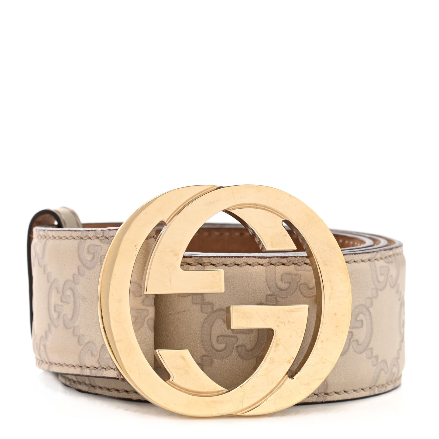 Guccissima Interlocking G 40mm Belt 80 32 Off White