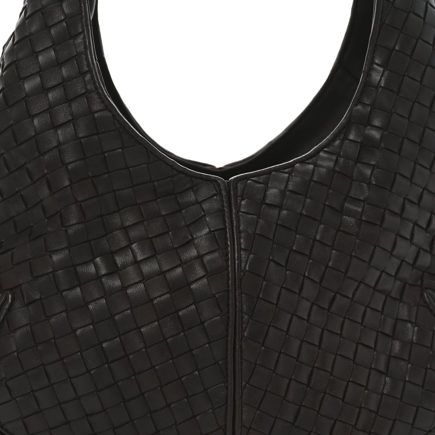 Nappa Intrecciato Ball Hobo Ebano