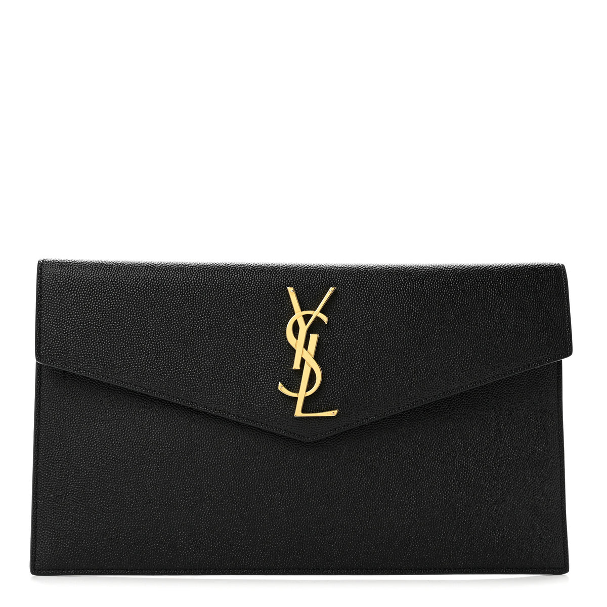 Saint Laurent Grain De Poudre Uptown Pouch Black 1 of 8
