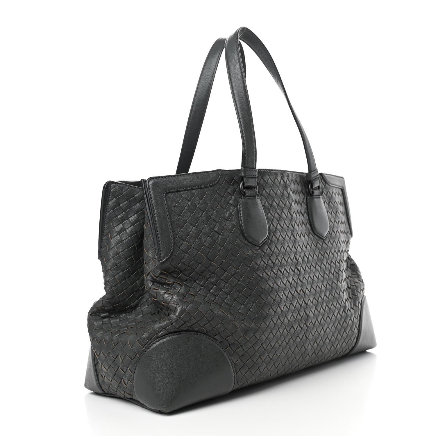 Bottega Veneta Nappa Intrecciato Large Top Handle Tote Grey 3 of 14