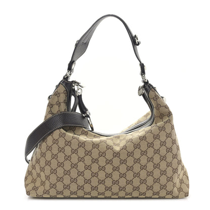 Gucci Monogram Medium Icon Bit Hobo Dark Brown 1 of 9