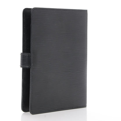 Louis Vuitton Epi Medium Ring Agenda Cover Black 3 of 7
