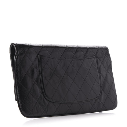 Chanel Shiny Crumpled Calfskin Small 31 Pouch Black 3 of 10
