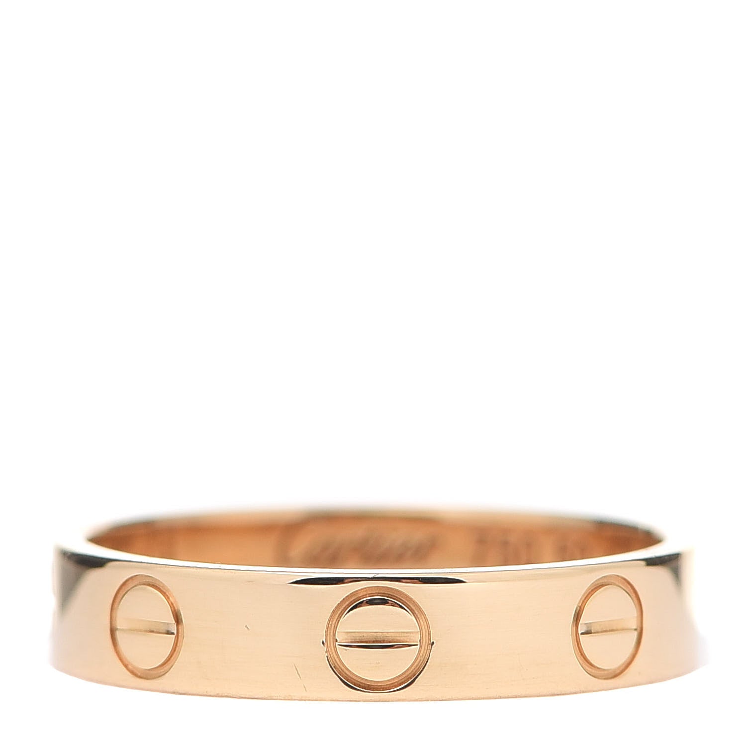Cartier 18K Yellow Gold 3.5mm LOVE Wedding Band Ring 50 5.25 1 of 4