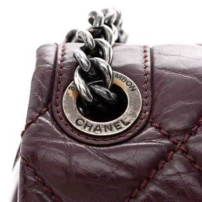Chanel Aged Calfskin Medium New Portobello Flap Burgundy 14 of 14