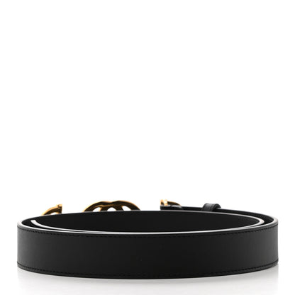 Gucci Calfskin Zumi 30mm Belt 85 34 Black 2 of 5