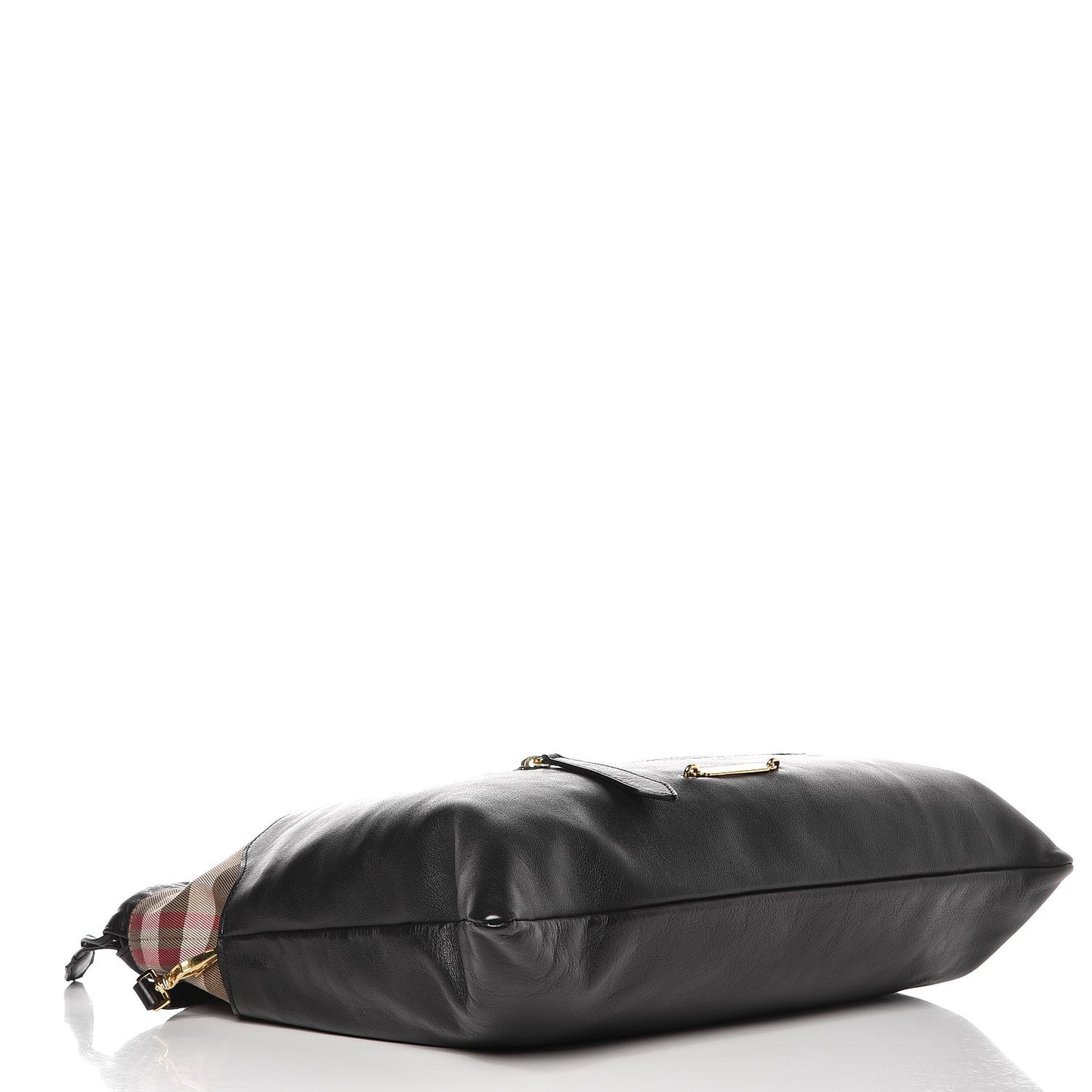 Calfskin House Check Big Crush Black