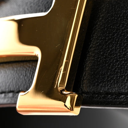 Hermes Box Togo 32mm H Belt 85 34 Black Etain 6 of 8