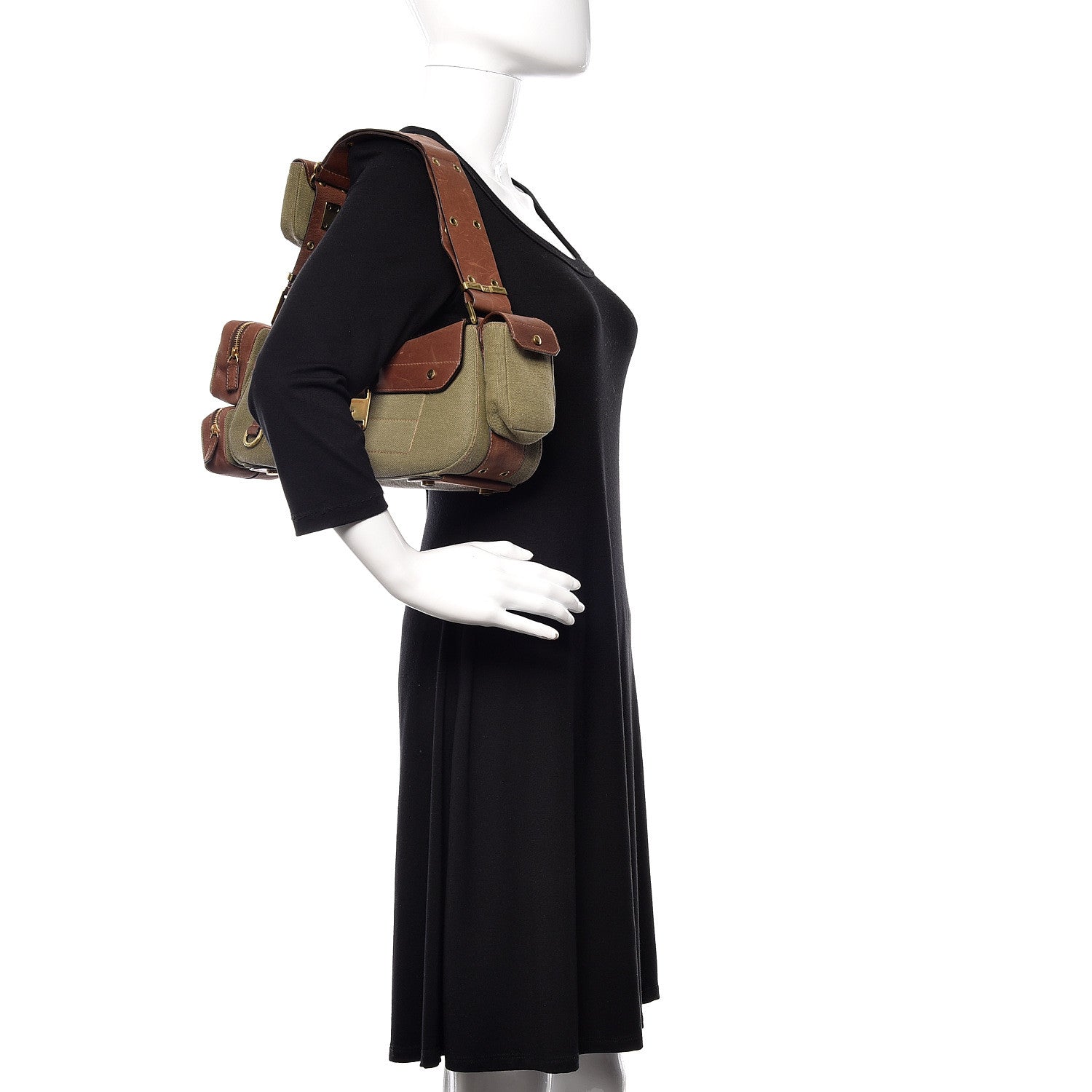 Christian Dior Canvas Calfskin Street Chic Columbus Ave Green 2 of 13