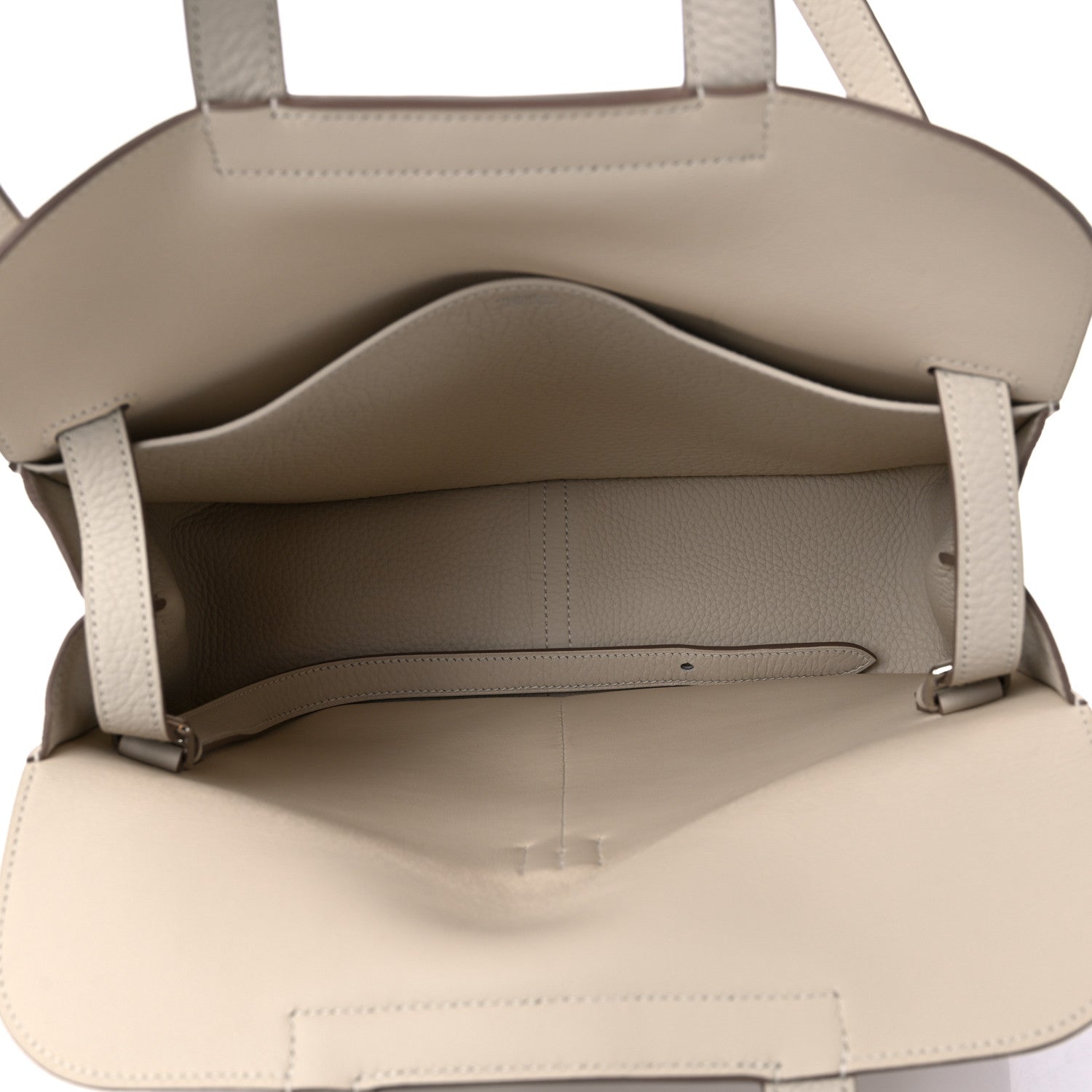 Hermes Taurillon Clemence Halzan 31 GM Craie 5 of 9