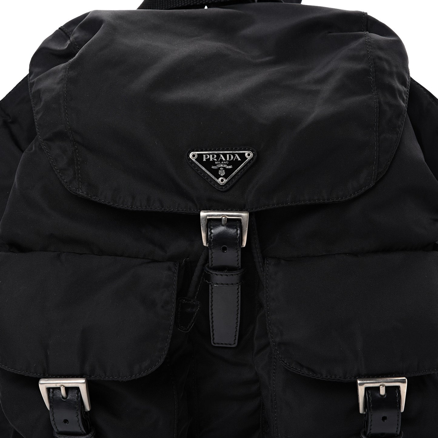 Nylon Vela Medium Backpack Black