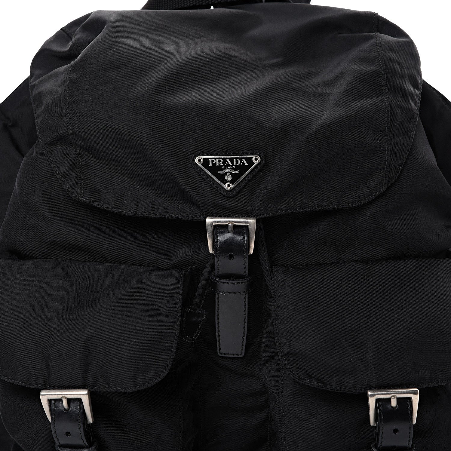 Prada Nylon Vela Medium Backpack Black 7 of 13