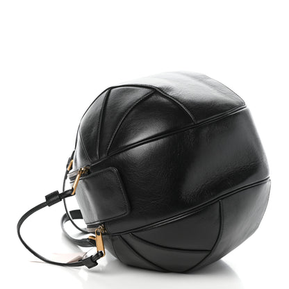 Gucci Piuma Lux Energy Large Tifosa Basketball Shaped Shoulder Bag Black 4 of 11