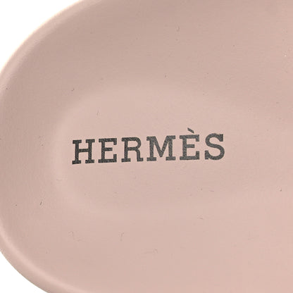 Hermes Suede Goatskin Womens Chypre Sandals 38.5 Rose Porcelaine 8 of 8
