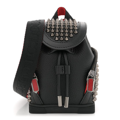 Christian Louboutin Calfskin Spiked Mini Explorafunk Keyring Bag Black 1 of 10