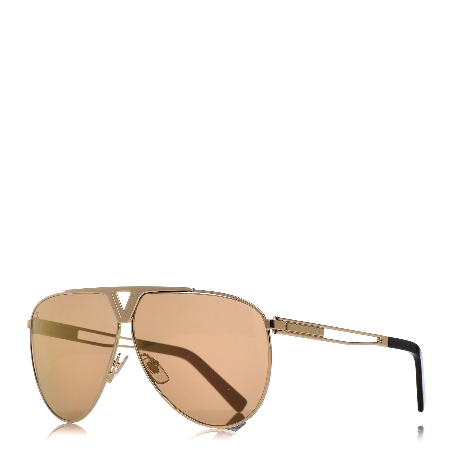 Louis Vuitton Tonca Sunglasses Z2314U Gold 1 of 10