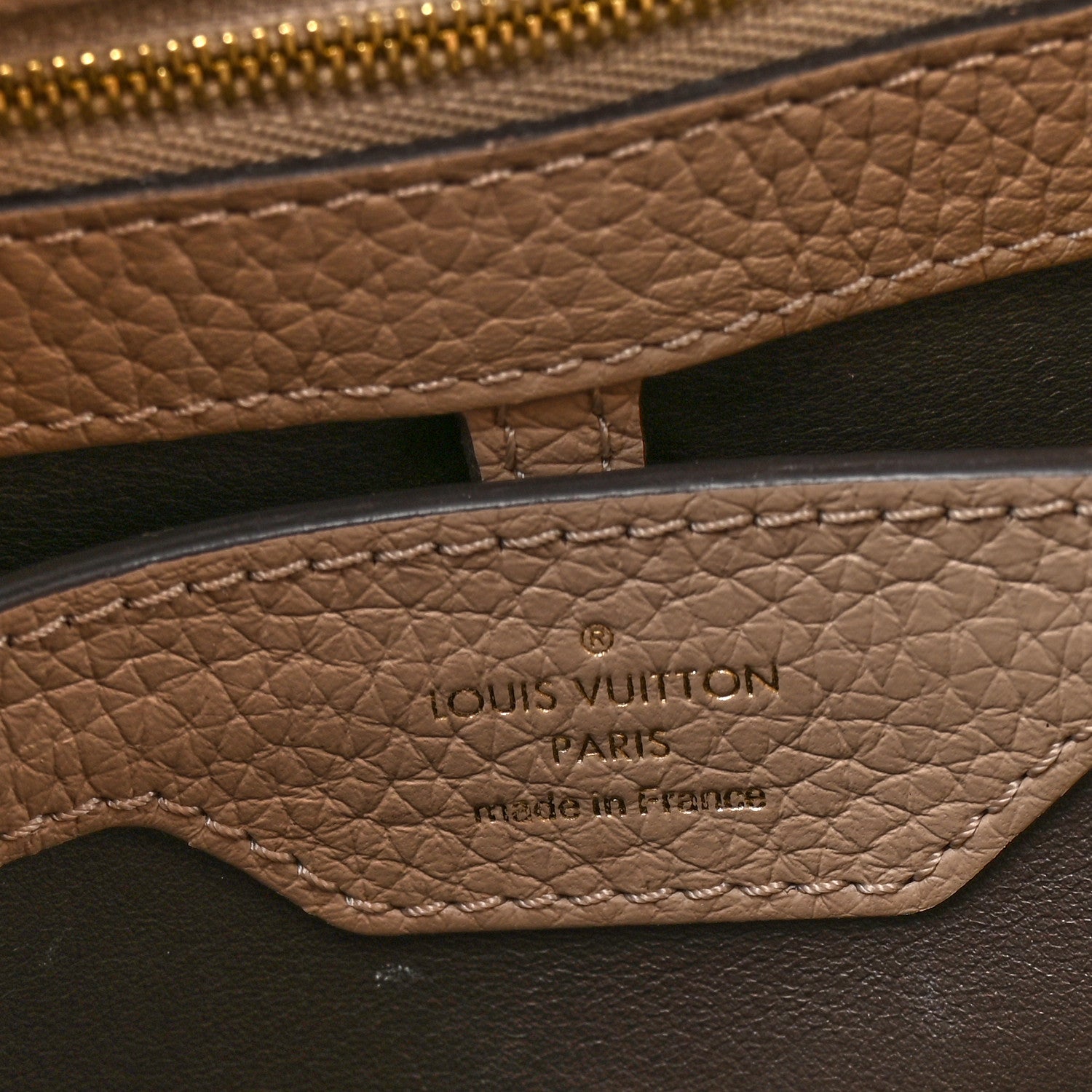 Louis Vuitton Taurillon Capucines BB Galet 13 of 16