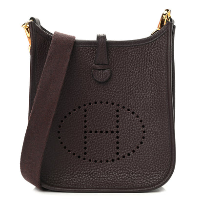 Hermes Taurillon Clemence Evelyne TPM Rouge Sellier 1 of 10