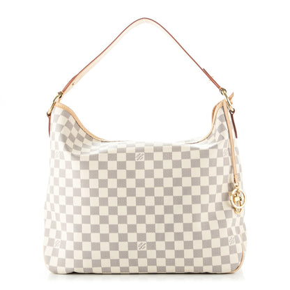 Louis Vuitton Damier Azur Delightful MM Rose Ballerine 1 of 9