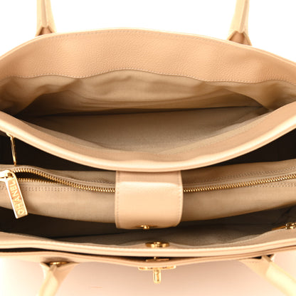 Chanel Calfskin Cerf Executive Shopper Tote Beige 5 of 10