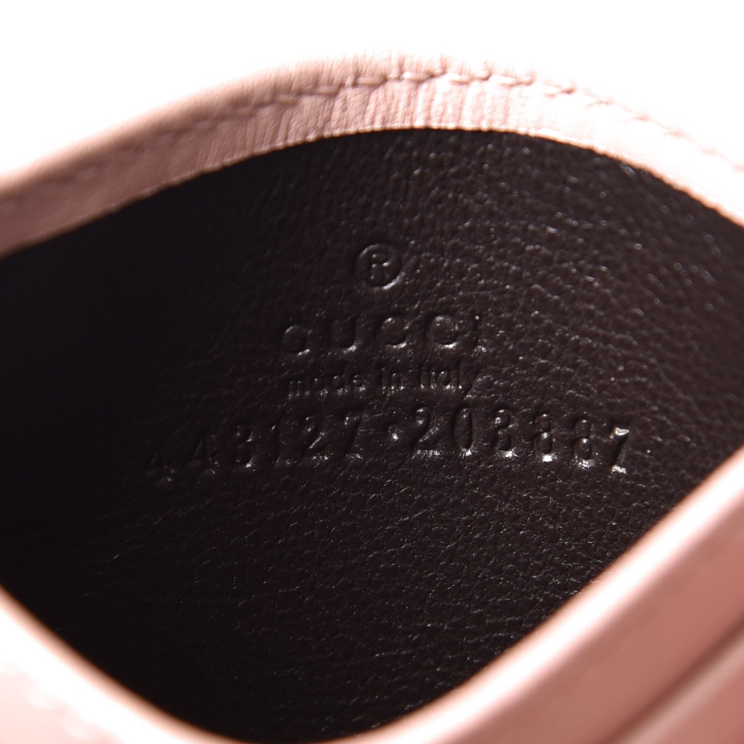 Gucci Calfskin Matelasse GG Marmont Card Holder Perfect Pink 6 of 6
