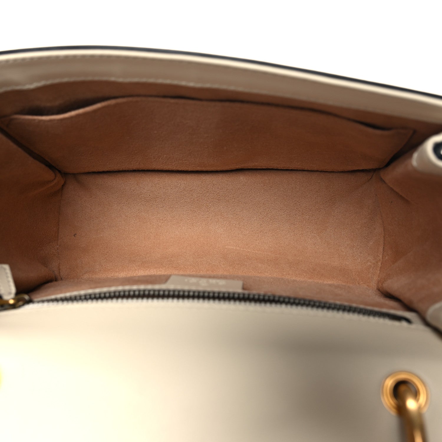 Gucci Calfskin Sylvie Web Queen Margaret Shoulder Bag Mystic White Black 5 of 10