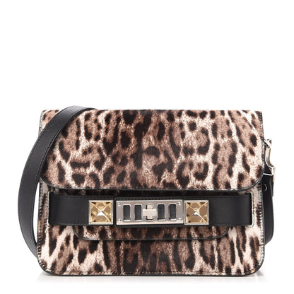 Proenza Schouler Calf Hair Leopard Print Mini PS11 Classic Shoulder Bag Black 1 of 10