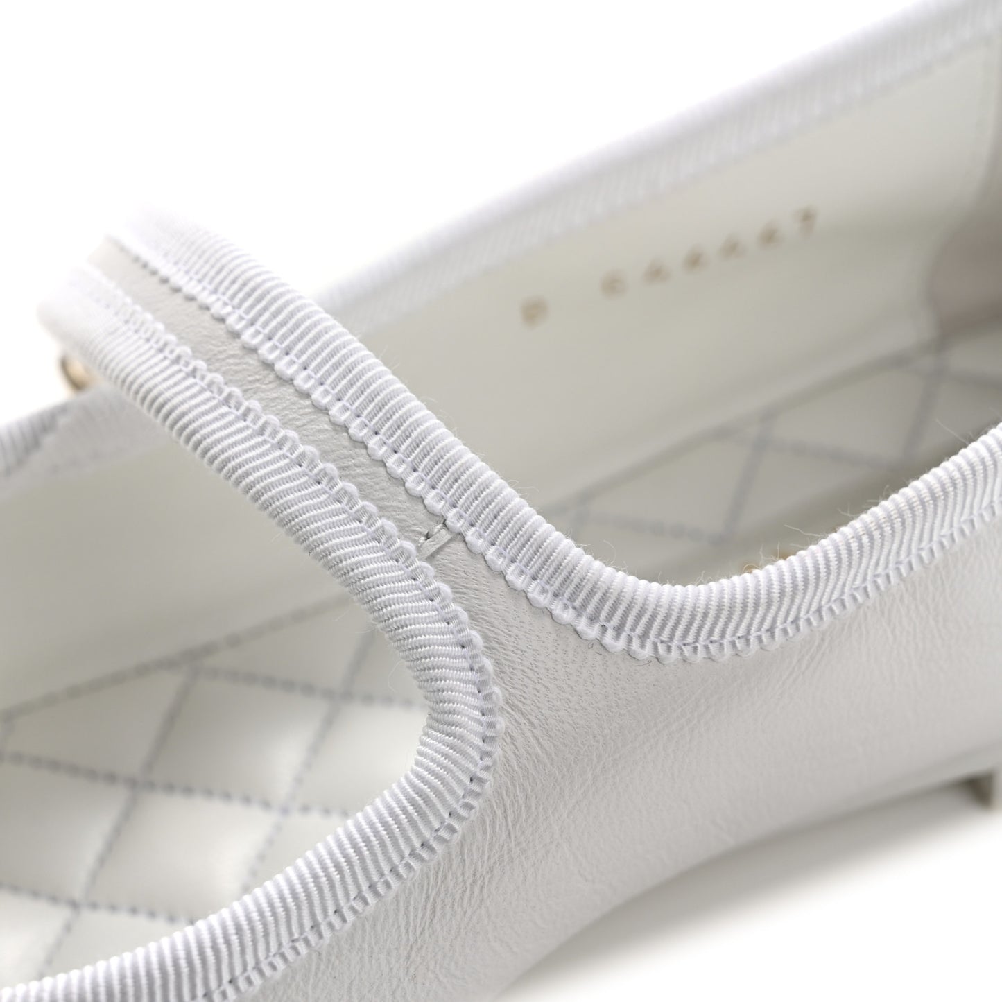Lambskin Mary Jane Flats 39 White