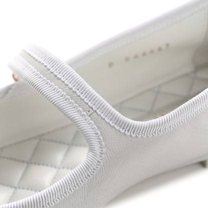 Chanel Lambskin Mary Jane Flats 39 White 12 of 12