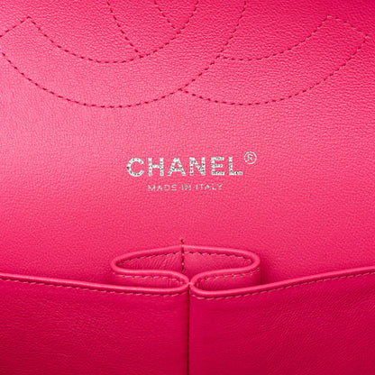 Chanel Lambskin Quilted Jumbo Double Flap Dark Pink 6 of 11