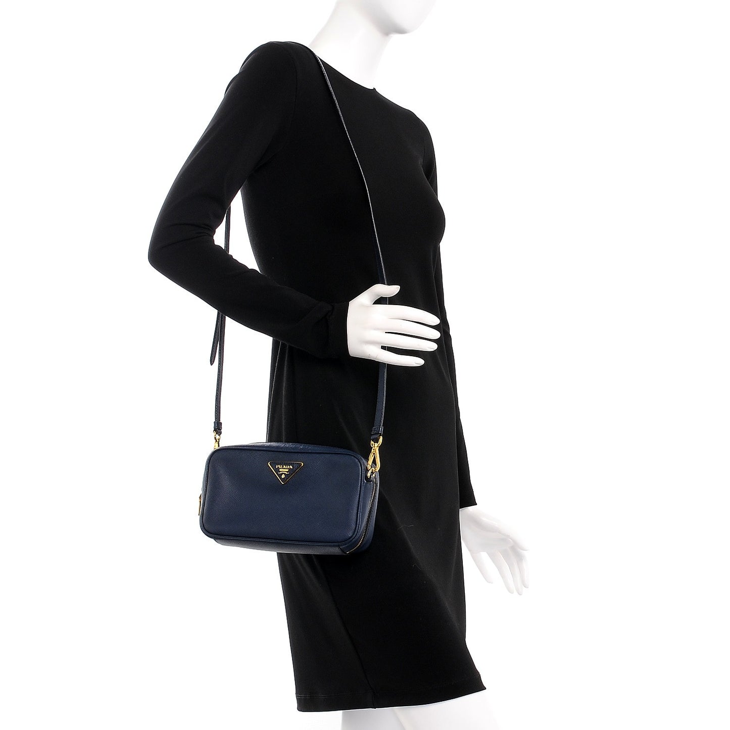 Saffiano Lux Crossbody Bag Baltico