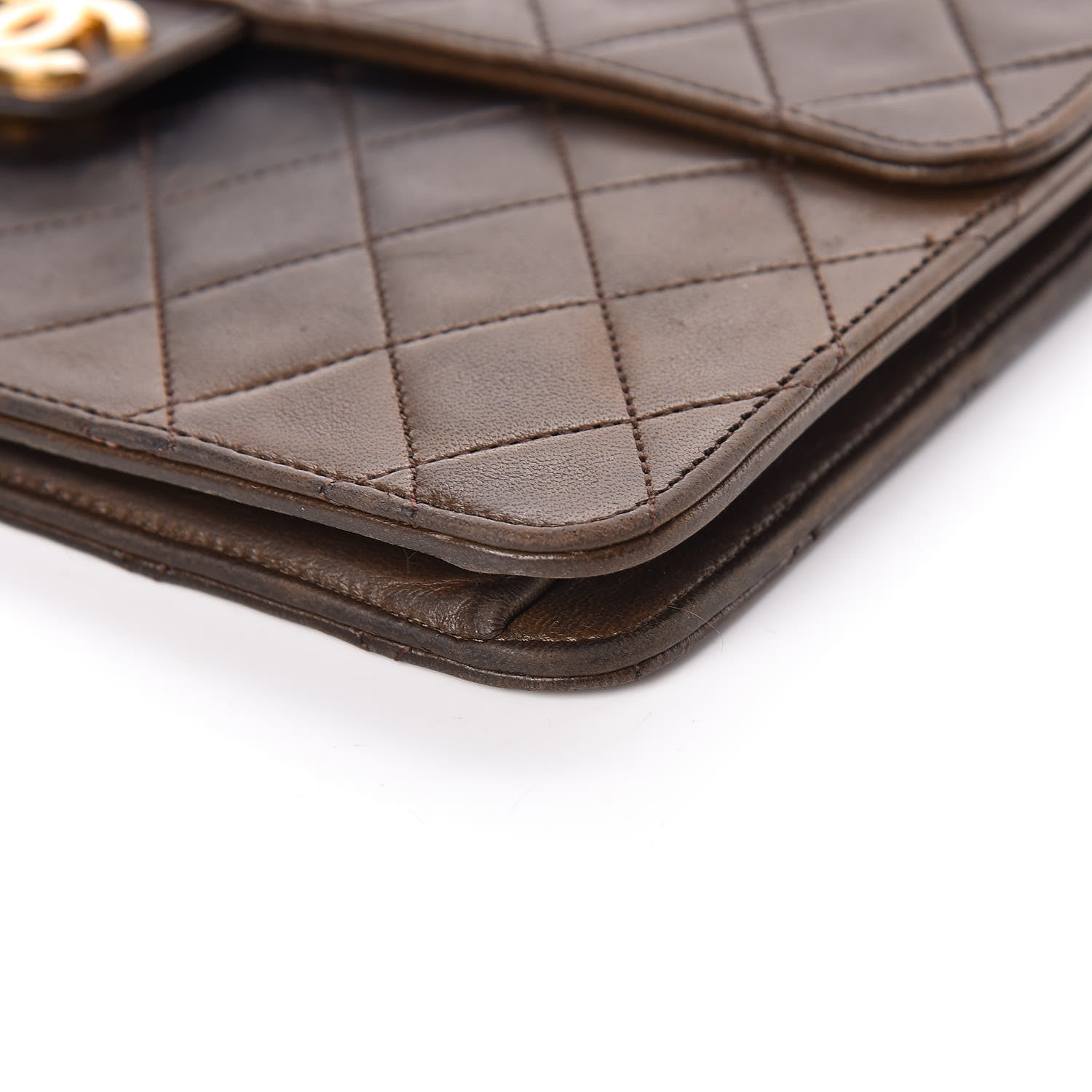 Chanel Lambskin Quilted Medium Single Flap Brown 11 of 15