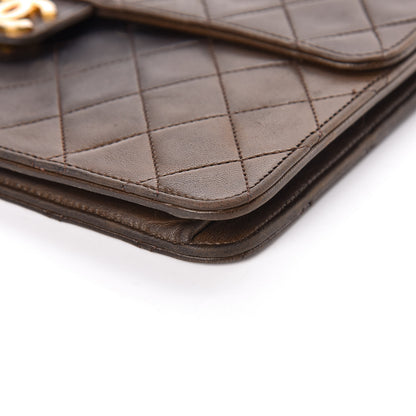 Chanel Lambskin Quilted Medium Single Flap Brown 11 of 15