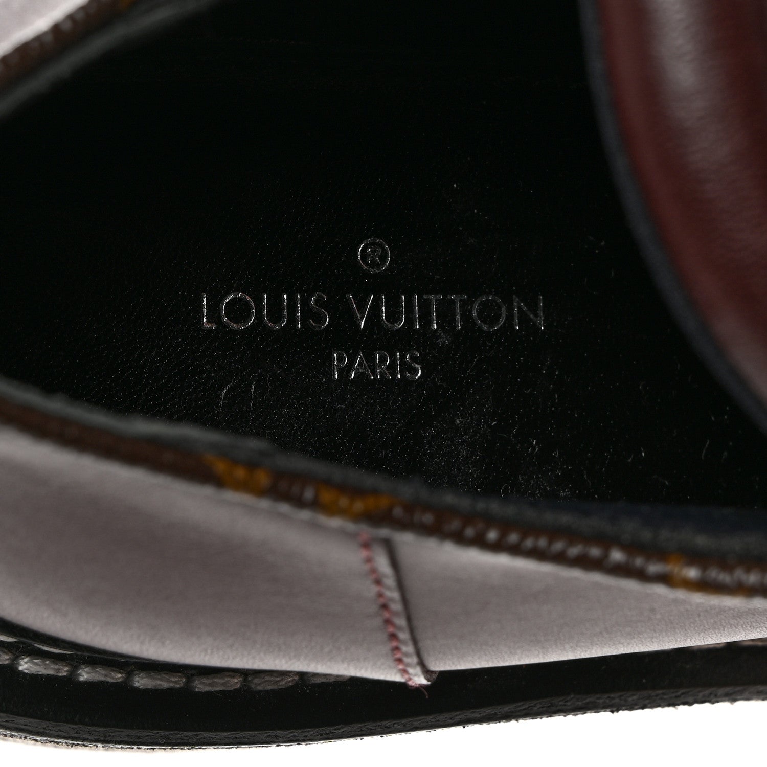 Louis Vuitton Calfskin Monogram Beaubourg Platform Derby Shoes 35 Bordeaux 6 of 10