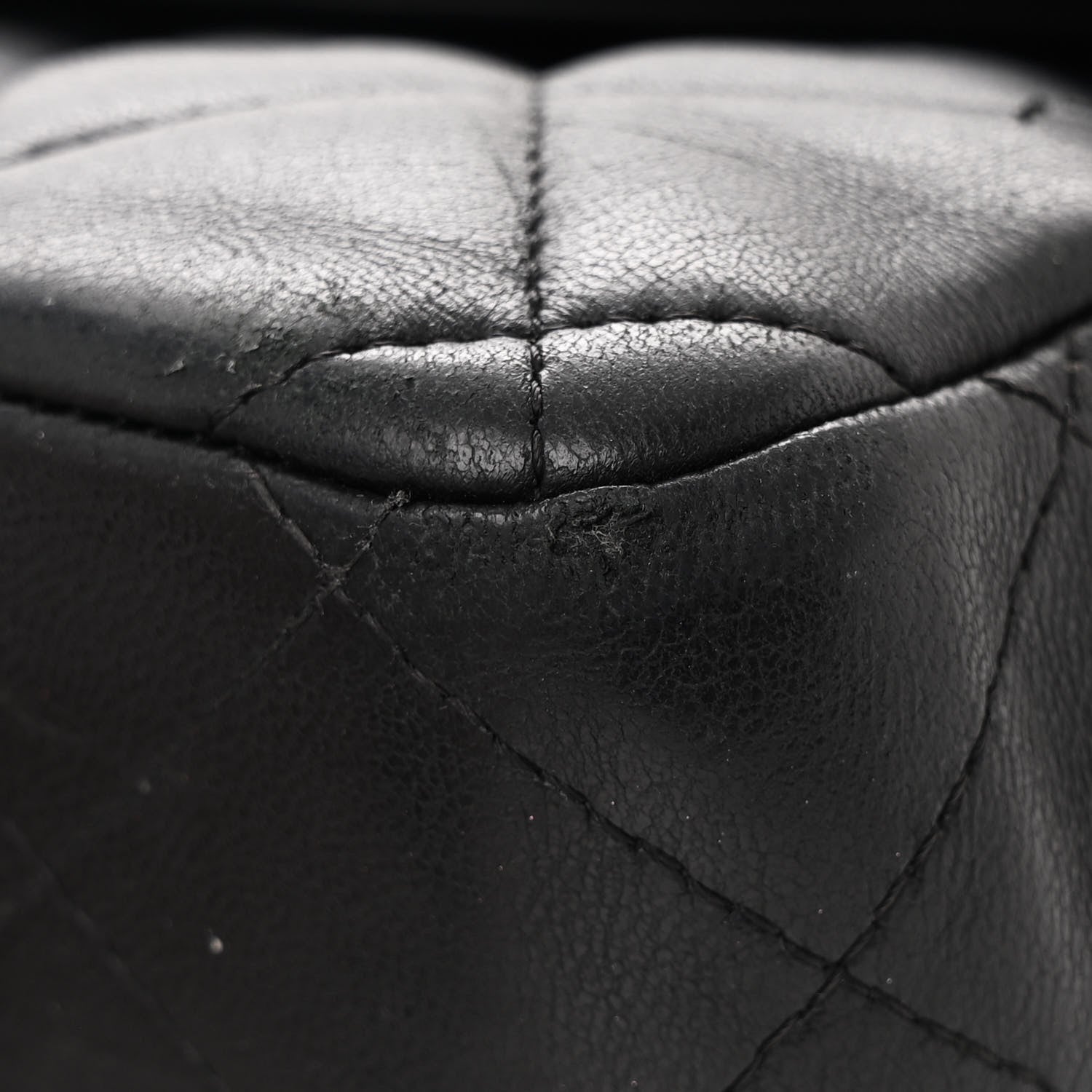 Chanel Lambskin Quilted Jumbo Double Flap Black 11 of 13