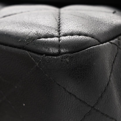 Chanel Lambskin Quilted Jumbo Double Flap Black 11 of 13