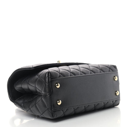 Chanel Caviar Quilted Mini Coco Handle Flap Black 3 of 8