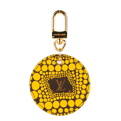 Louis Vuitton Monogram Kusama Town Key Ring Yellow 1 of 6