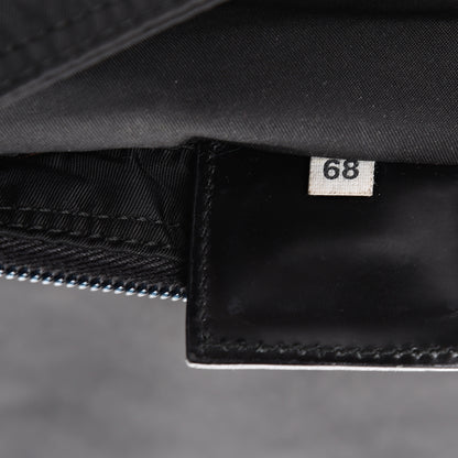 Prada Nylon Flat Messenger Bag Black 6 of 9