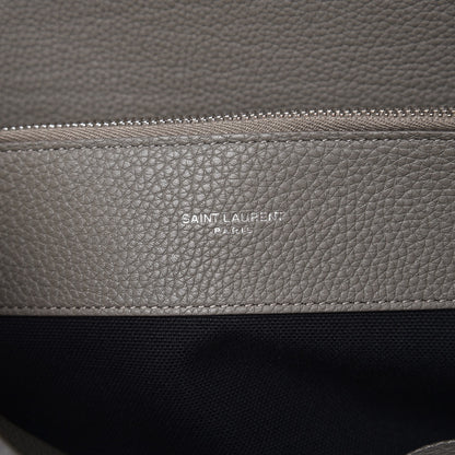 Saint Laurent Grained Calfskin Medium Supple Sac De Jour Kaki Militaire 8 of 9