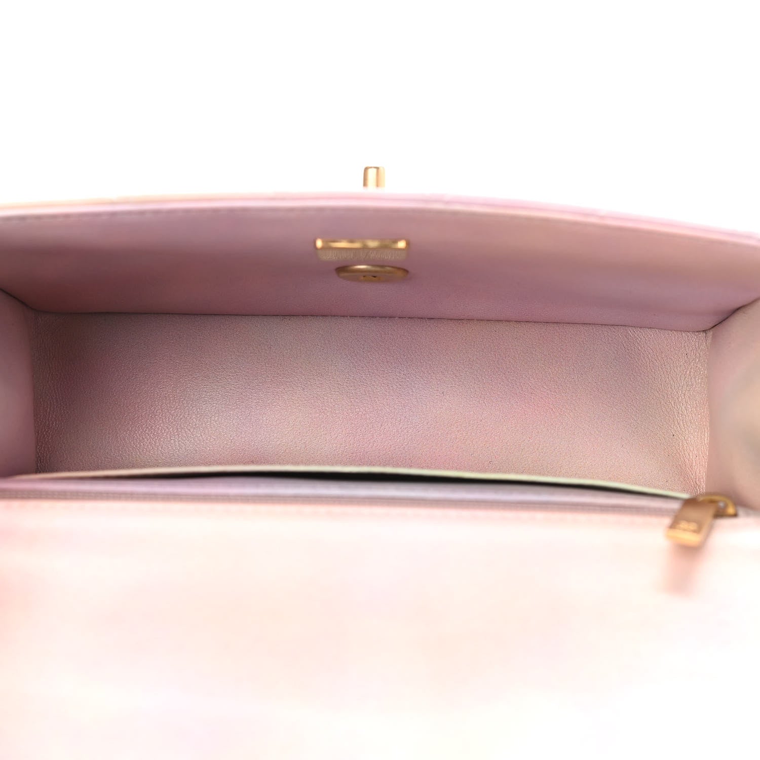 Chanel Lambskin Quilted Ombre Mini Top Handle Rectangular Flap Pink Multicolor 5 of 10