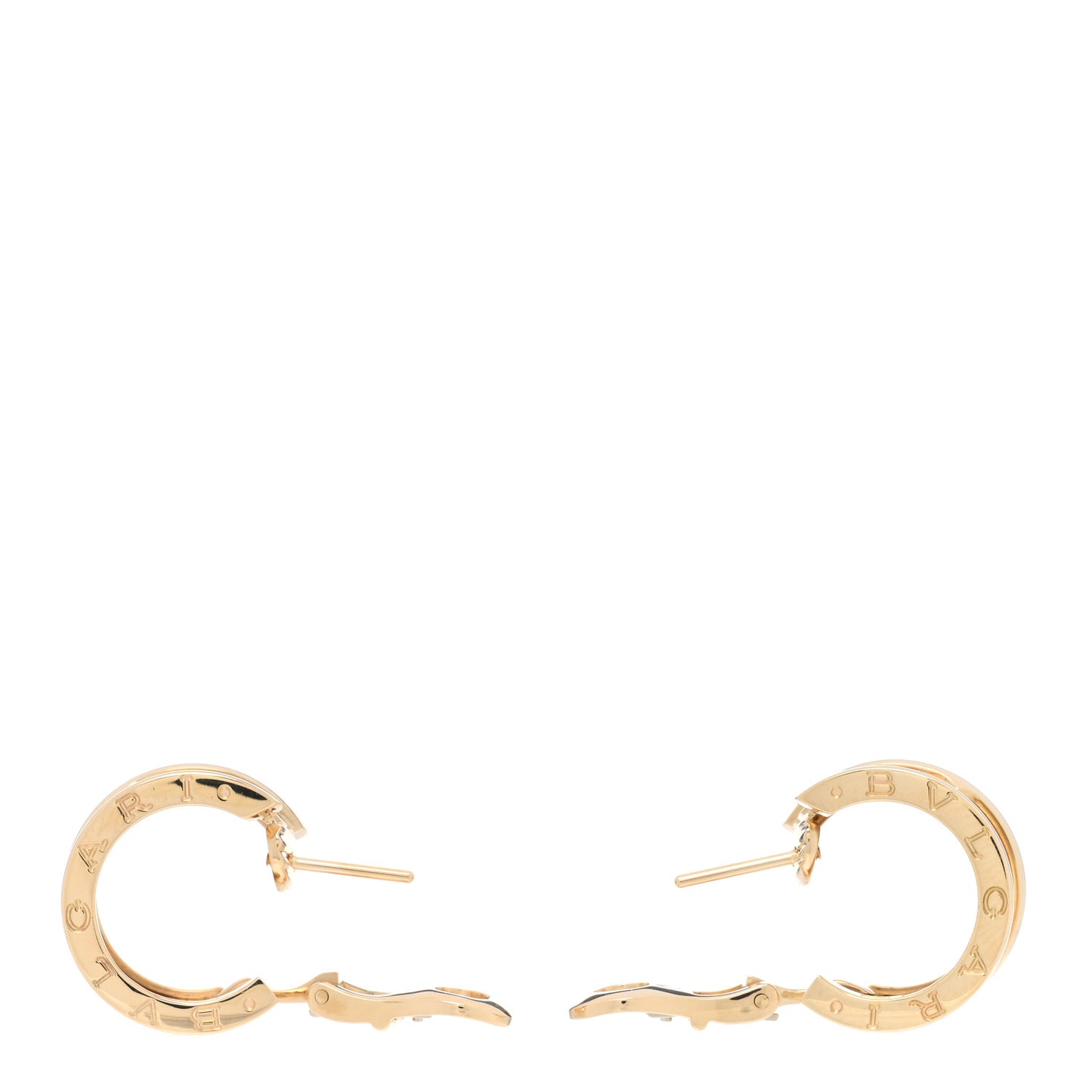 18K Yellow Gold B.Zero1 Hoop Earrings