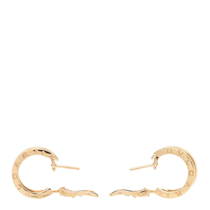 Bulgari 18K Yellow Gold B.Zero1 Hoop Earrings 3 of 4