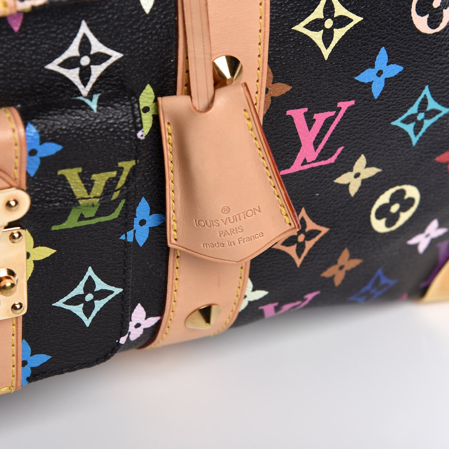 Louis Vuitton Monogram Multicolor Keepall 45 Black 8 of 9