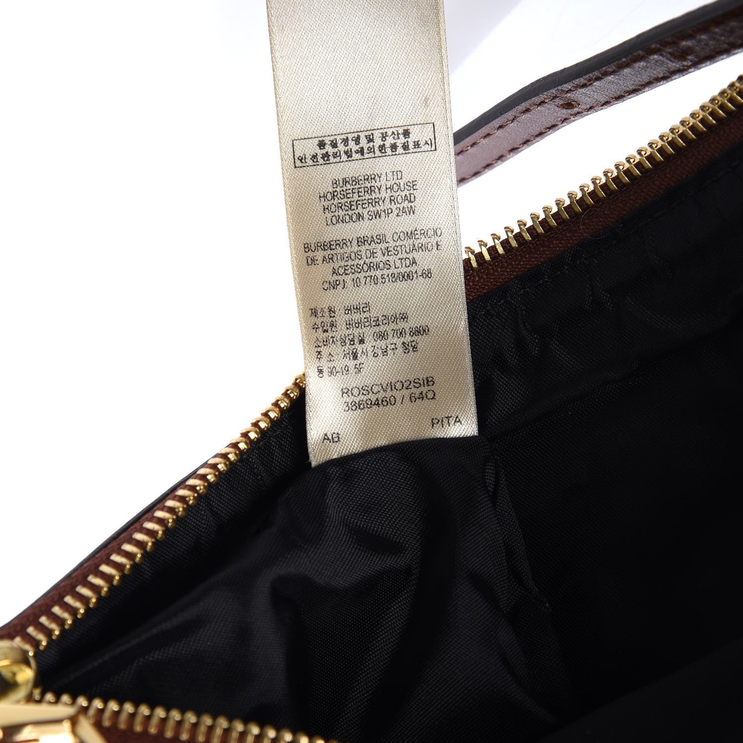 Burberry House Check Bridle Calfskin Peyton Crossbody Tan 8 of 9