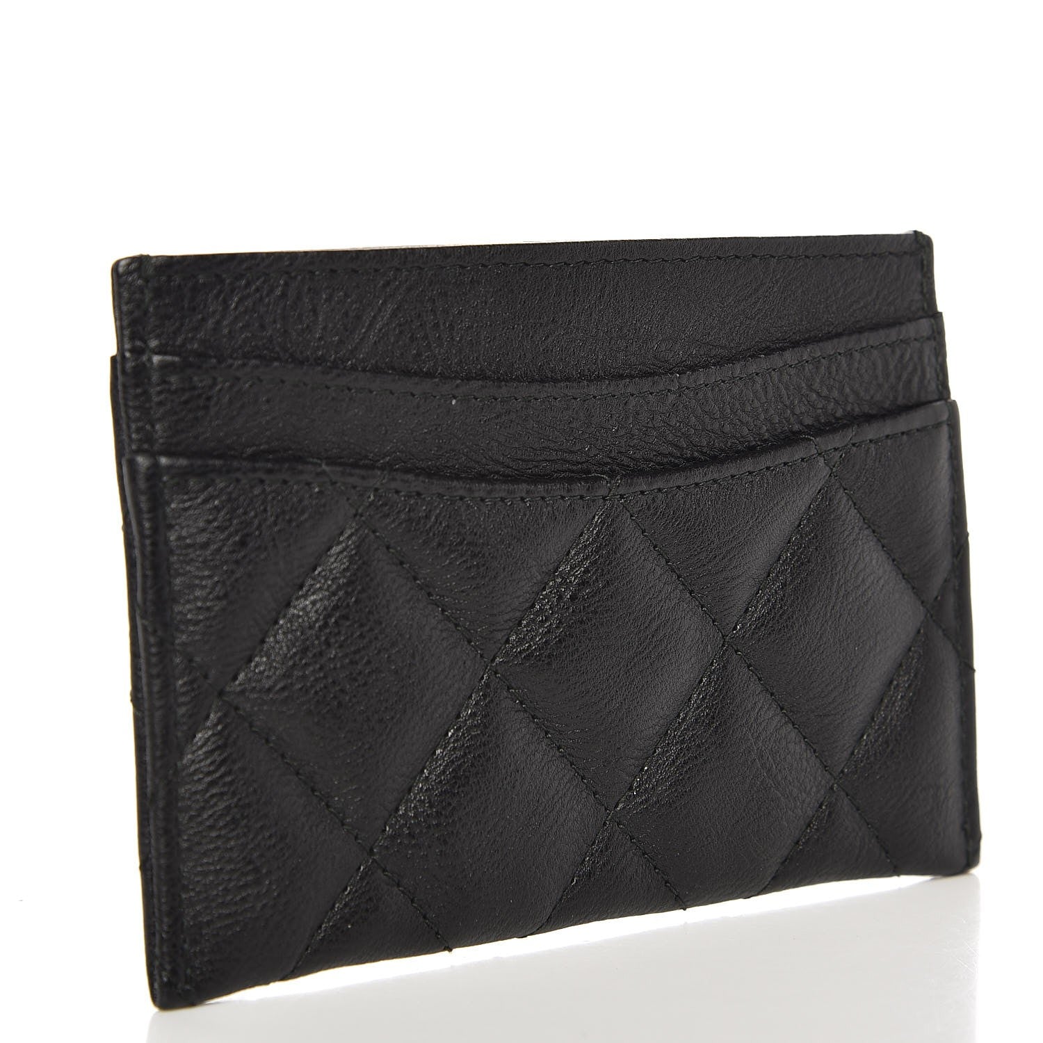 Chanel Calfskin Quilted Card Holder So Black 3 of 9