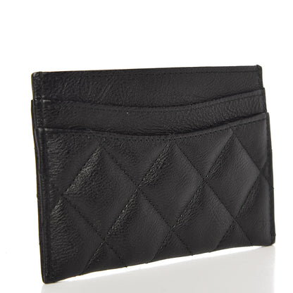 Chanel Calfskin Quilted Card Holder So Black 3 of 9