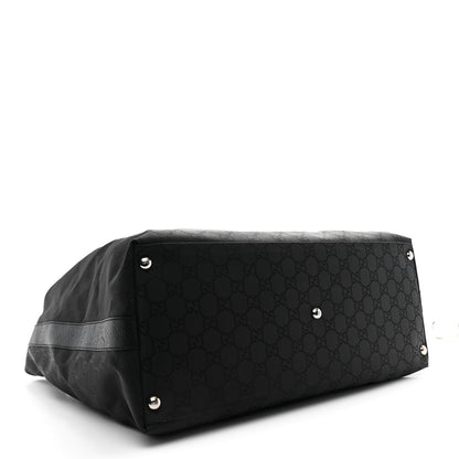 Gucci Nylon Monogram Extra Large Hobo Black 3 of 10