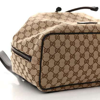 Gucci Monogram Dollar Calfskin O Drawstring Backpack Beige Ebony Testa di Moro Dark Chocolate 8 of 11