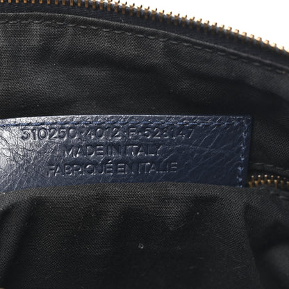 Balenciaga Agneau Classic Hardware Flat Crossbody Bleu Obscur 22 of 37